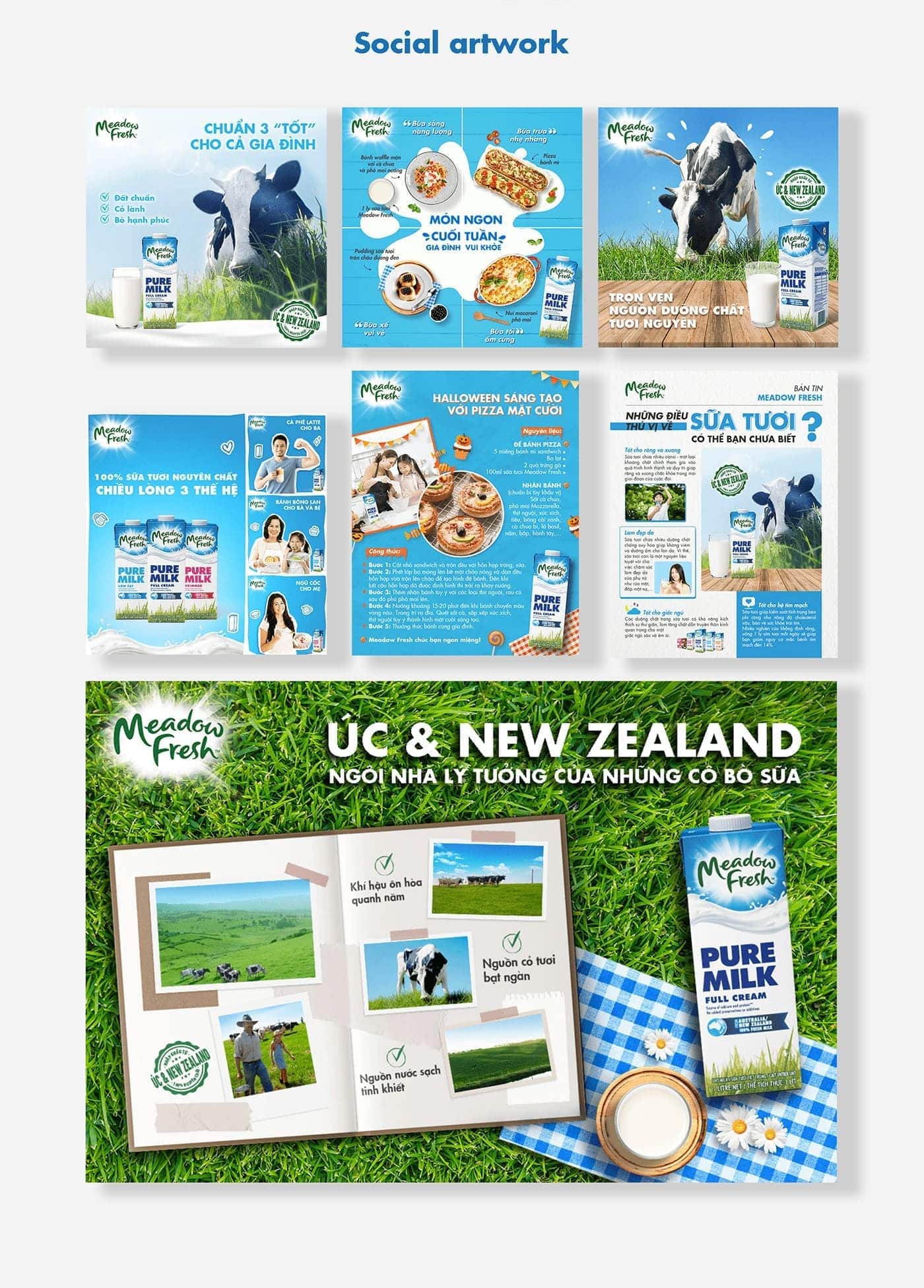 Meadow Fresh – Social Media Campaign - Social Artwork