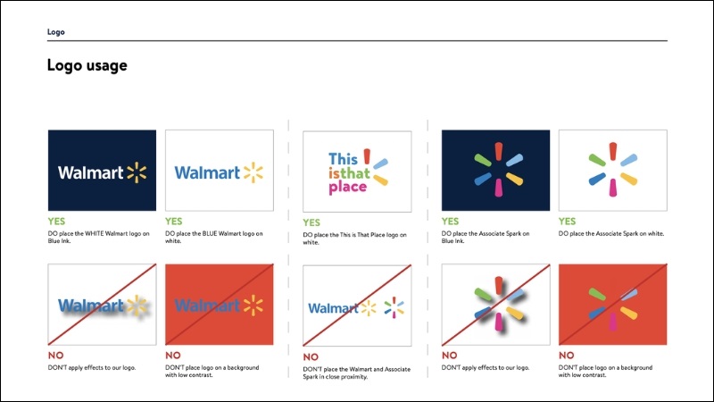 Brand Guidelines của Walmart