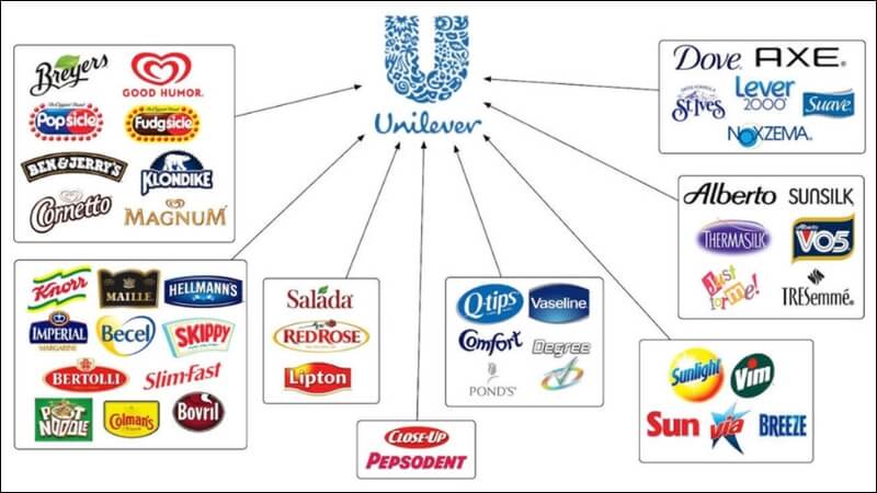 Kiến trúc thương hiệu của Unilever