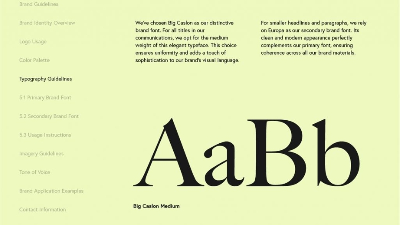Brand Typography truyền tải giọng điệu và tính cách thương hiệu