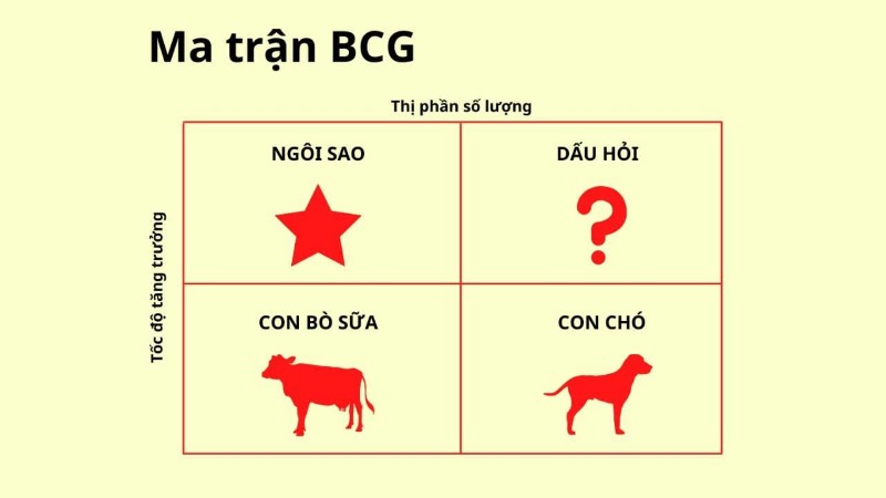 Ma trận BCG là một công cụ phân tích danh mục sản phẩm/đơn vị kinh doanh