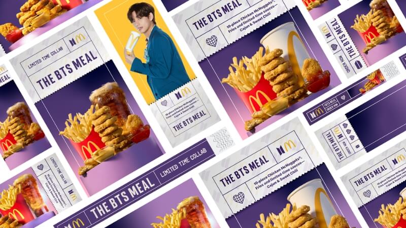 McDonald’s và chiến dịch Famous Orders kết hợp cùng BTS và nhiều celeb