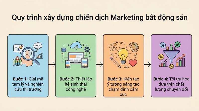 Quy trình xây dựng chiến dịch Marketing bất động sản bền vững