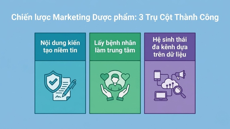 3 trụ cột vững chắc trên cho chiến lược Marketing Dược phẩm 