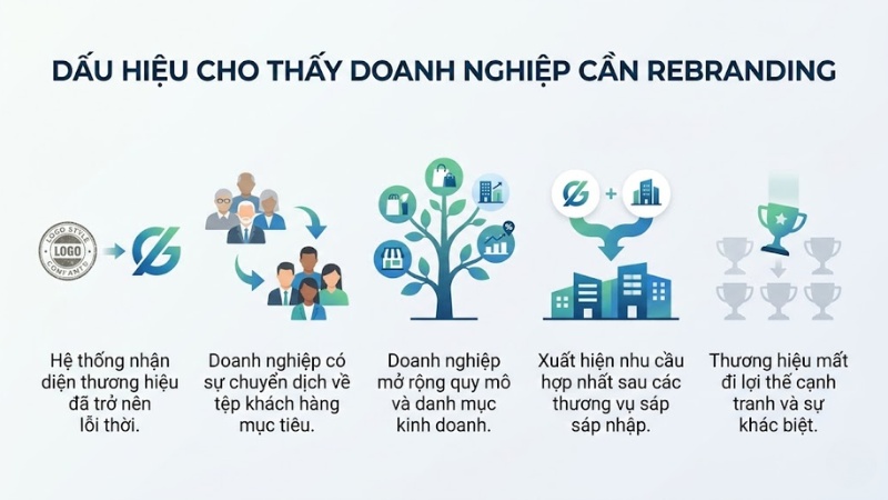 5 dấu hiệu cho thấy doanh nghiệp cần Rebranding