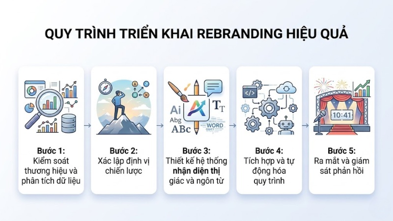 Quy trình triển khai Rebranding hiệu quả
