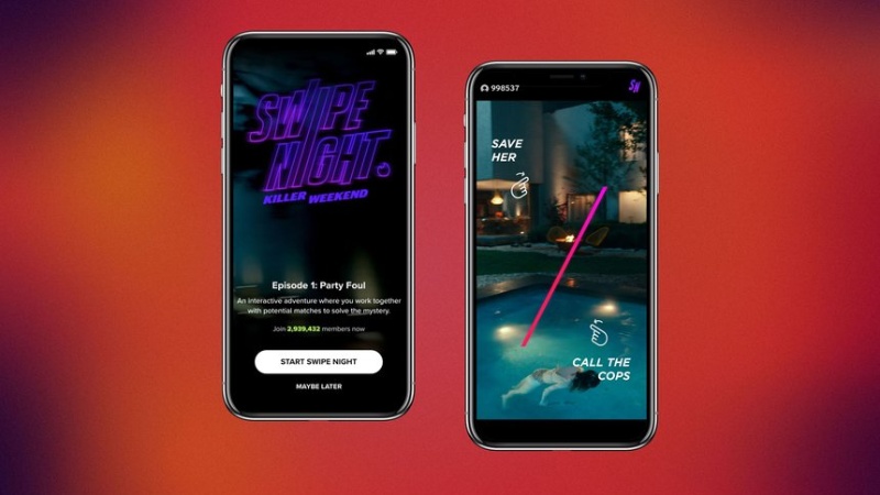 Tinder – "Swipe Night: Valentine's Edition": Trải nghiệm tương tác
