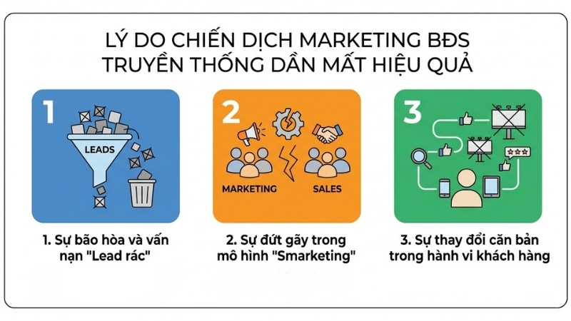 chiến dịch Marketing bất động sản truyền thống dần mất hiệu quả