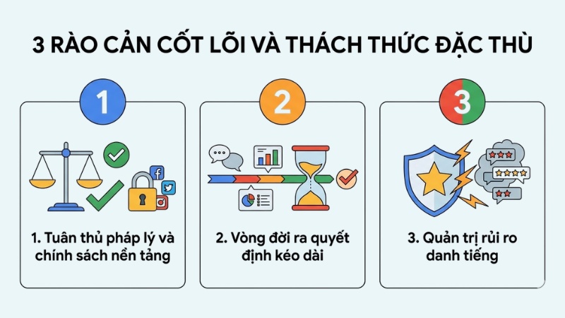3 rào cản cốt lõi và thách thức đặc thù