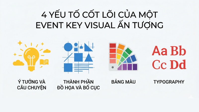 4 yếu tố cốt lõi cấu thành một Event Key Visual ấn tượng