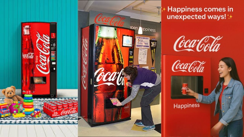 Coca-Cola với chiến dịch "Happiness Machine"