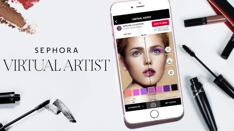 Công nghệ Virtual Artist của Sephora