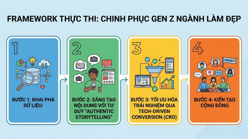 Framework thực thi: Chinh phục Gen Z ngành làm đẹp
