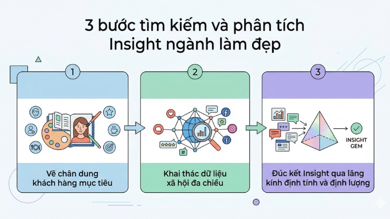 3 bước tìm kiếm và phân tích Insight ngành làm đẹp chuẩn xác