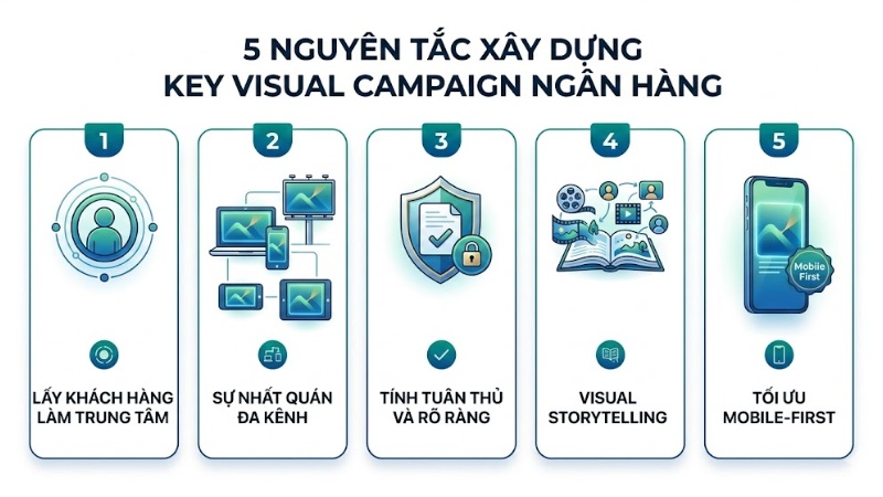 Nguyên tắc xây dựng Key Visual Campaign ngân hàng