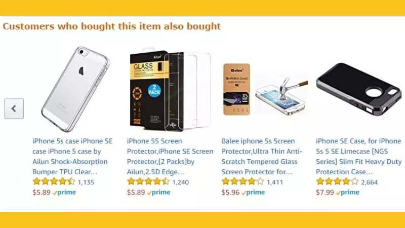 Amazon với chiến lược gợi ý "Khách hàng thường mua kèm"