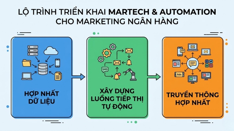 Lộ trình triển khai MarTech và Automation cho Marketing ngân hàng