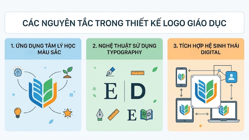 Các nguyên tắc trong thiết kế logo giáo dục
