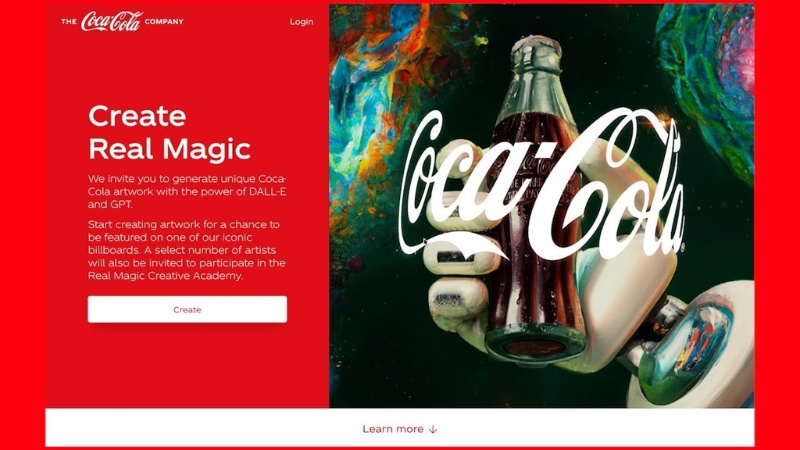 Chiến dịch "Create Real Magic" ứng dụng AI của Coca-Cola giúp kết nối thương hiệu và người dùng