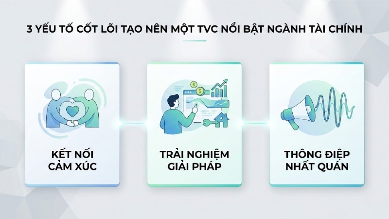3 yếu tố cốt lõi tạo nên một TVC nổi bật ngành tài chính