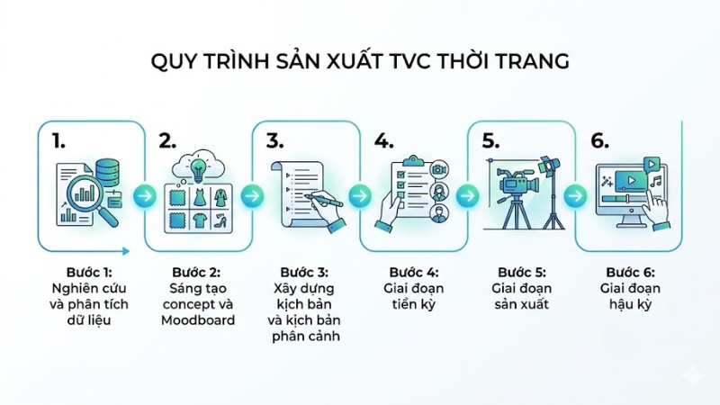 Quy trình sản xuất TVC thời trang chuyên nghiệp