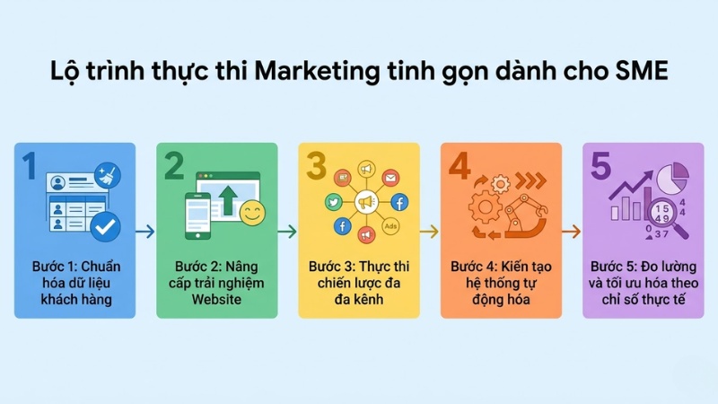 Lộ trình 5 bước thực thi Marketing ngành thẩm mỹ tinh gọn dành cho SME