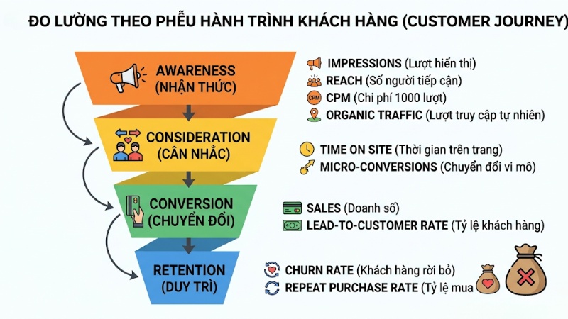 Đo lường theo phễu hành trình khách hàng