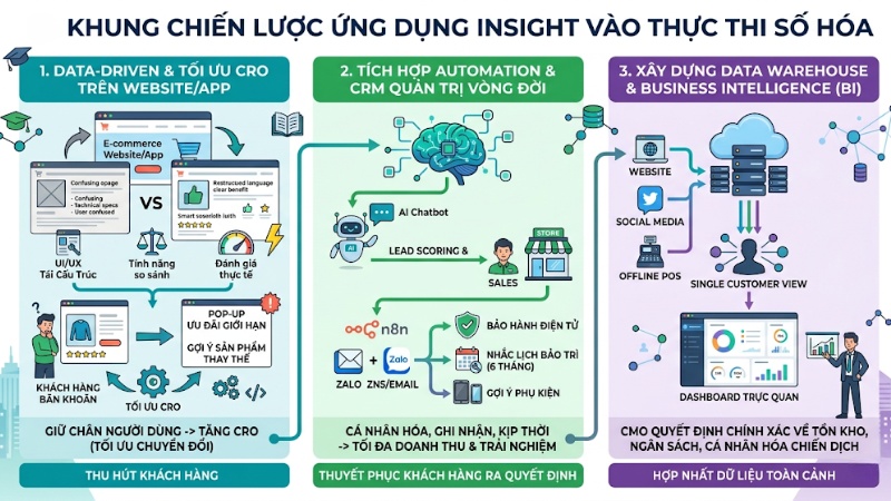 Khung chiến lược ứng dụng Insight vào thực thi số hóa