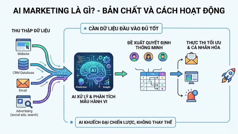 Cách AI hỗ trợ ra quyết định marketing