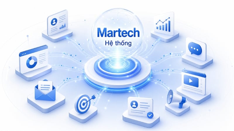 Martech là các công nghệ được dùng để quản lý, đo lường và tối ưu hoạt động marketing trên toàn hành trình khách hàng